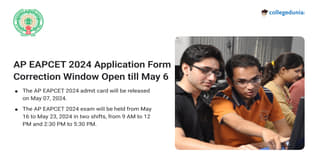 AP EAPCET 2024 Application Form Correction Window Open; Check Direct Link Here